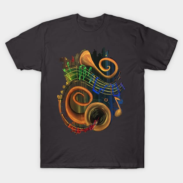 The ART of Music T-Shirt by adamzworld